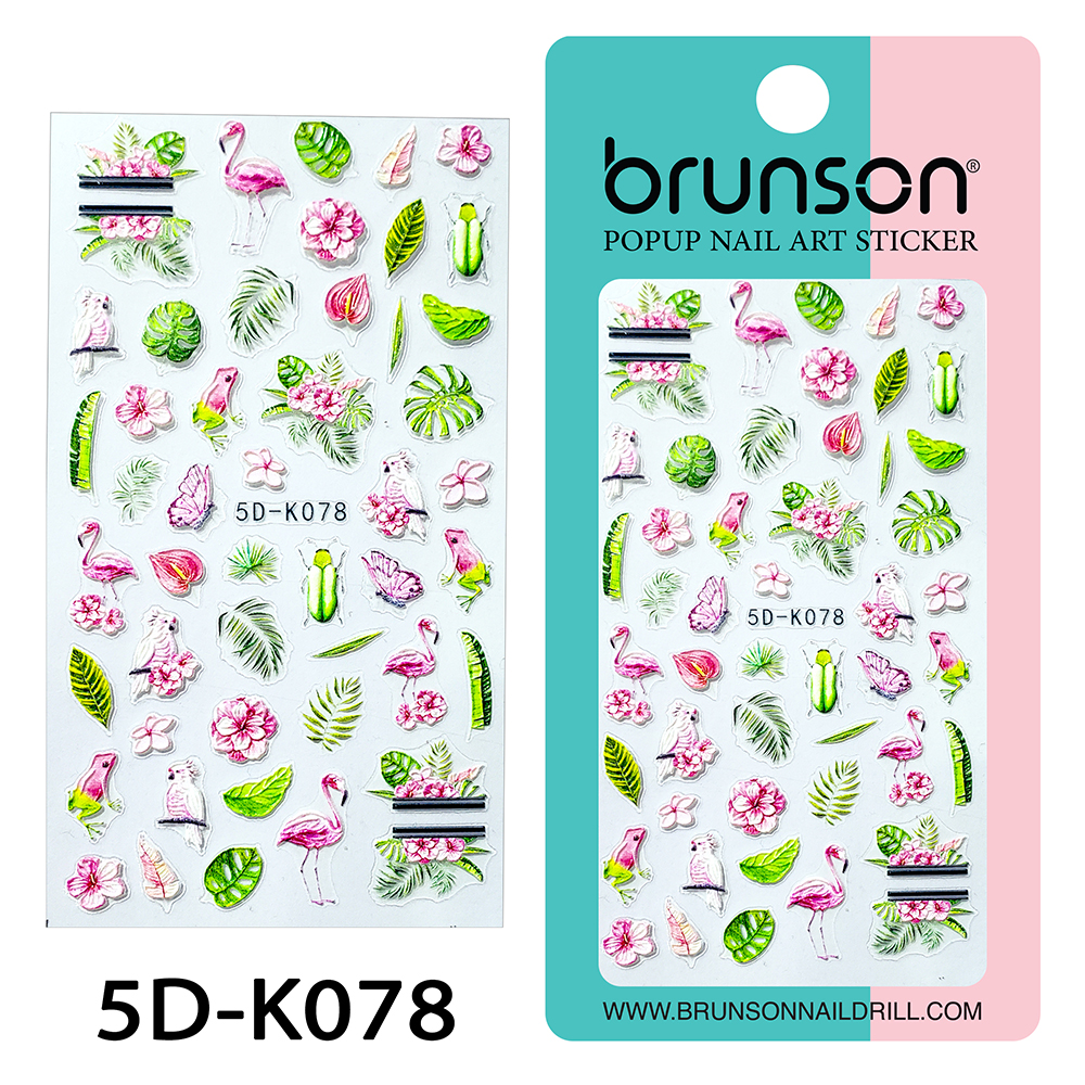 5D Flower Nail Art Stickers 5D-K078-Brunson
