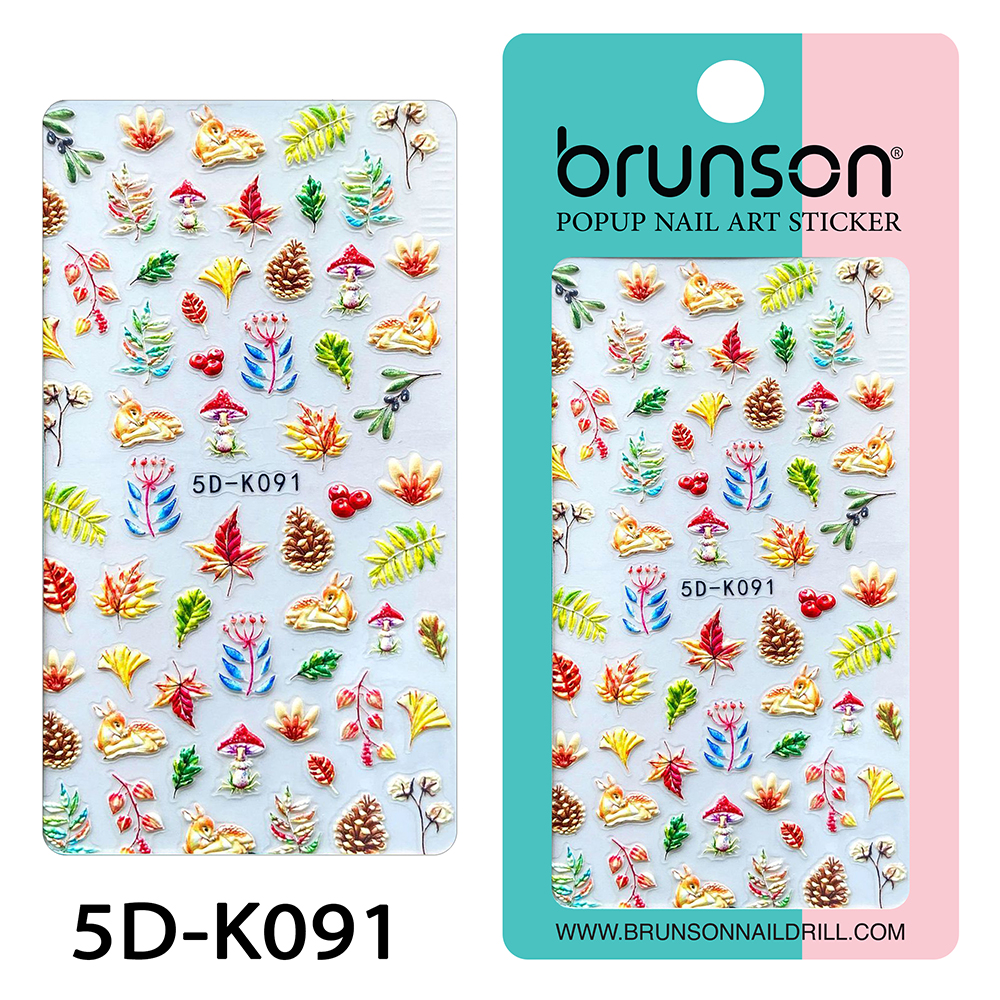 5D Flower Nail Art Stickers 5D-K091-Brunson