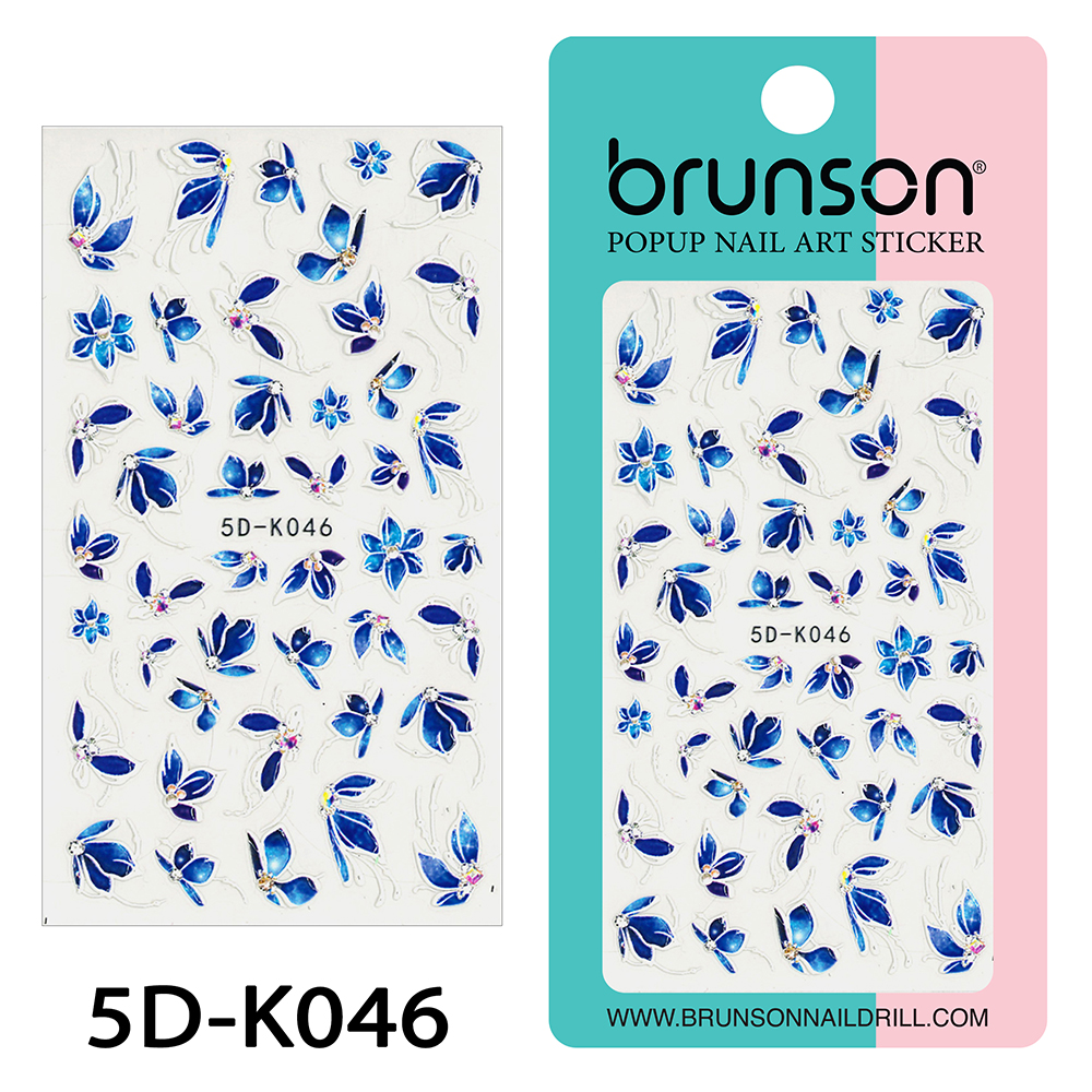 5D Flower Nail Art Stickers 5D-K46-Brunson