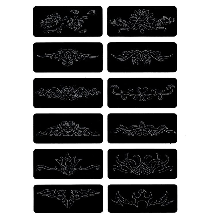 Adhesive Airbrush Stencils for Tattoo Painting BL20 BRUNSON