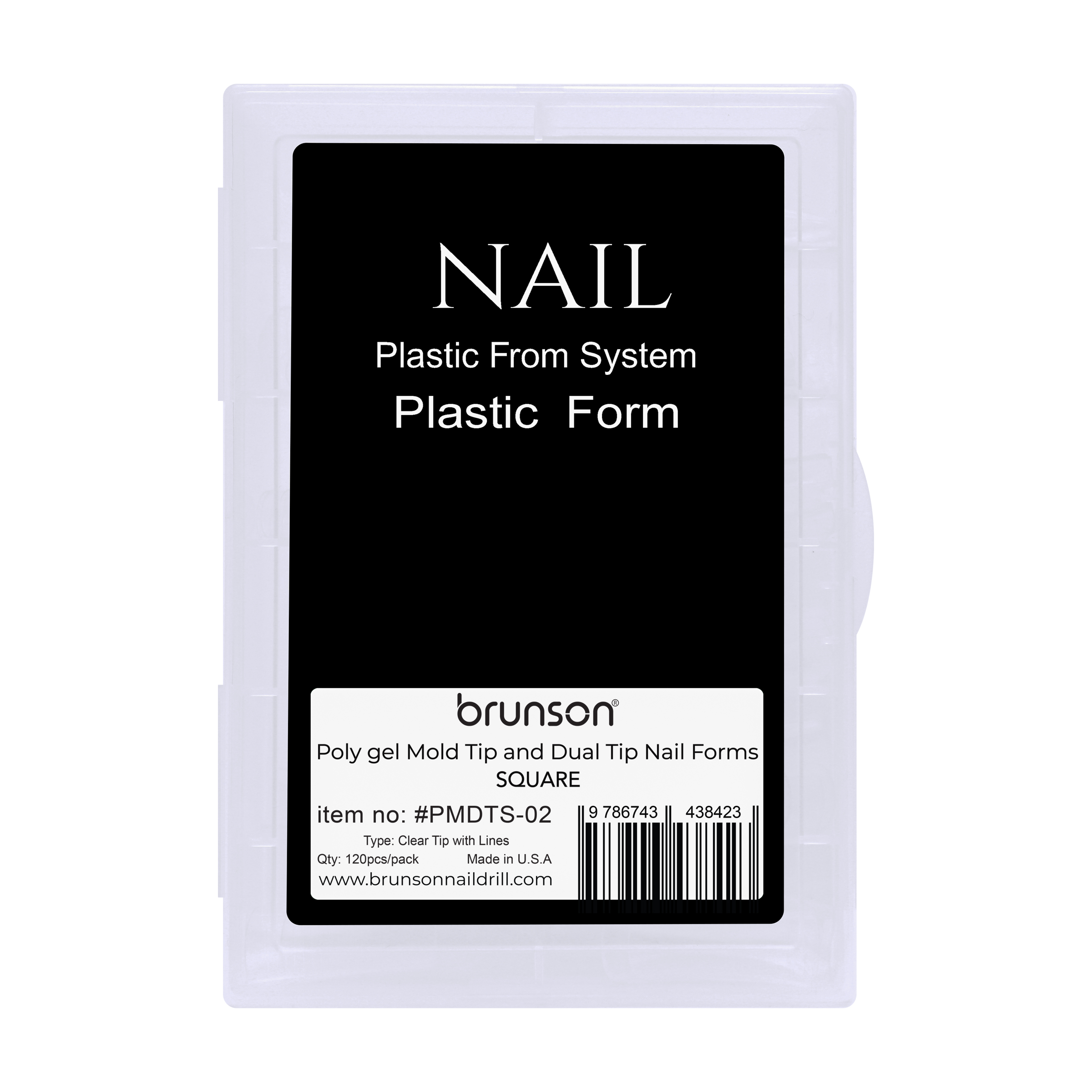 Poly Gel Mold Tip and Dual Tip Nail Forms PMDTS-02