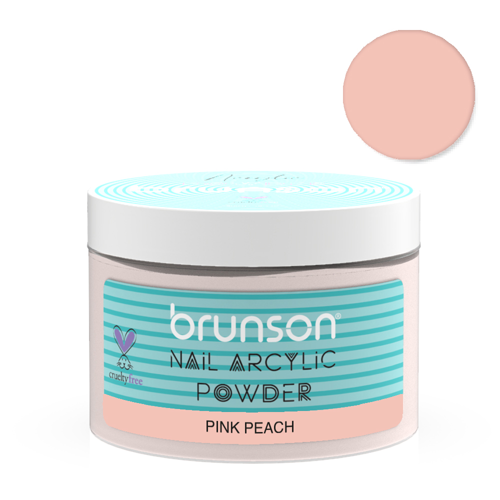 Pink-Peach-Nail-Acrylic-Powder-Brunson