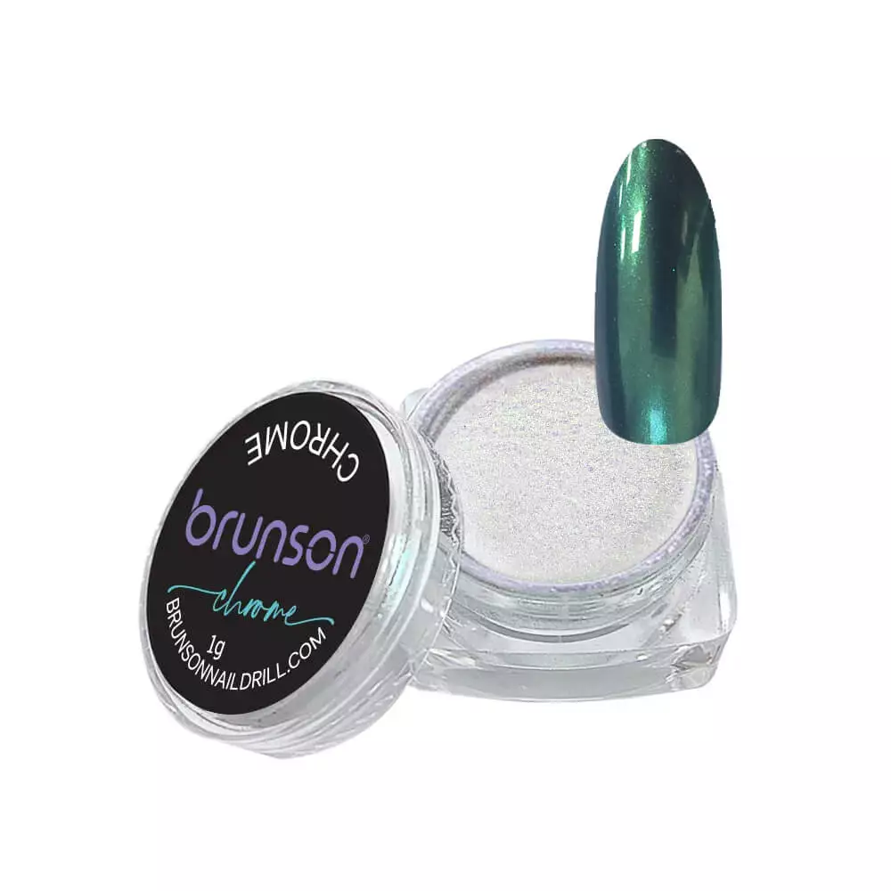 Chrome-nail-powder-Space-Green-Brunson