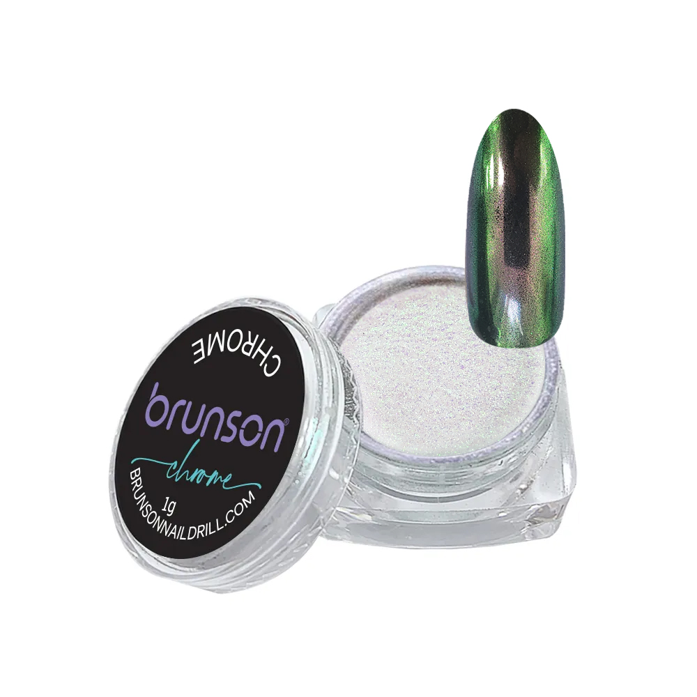 Chrome-nail-powder-Gradient-Sea-Green-Brunson