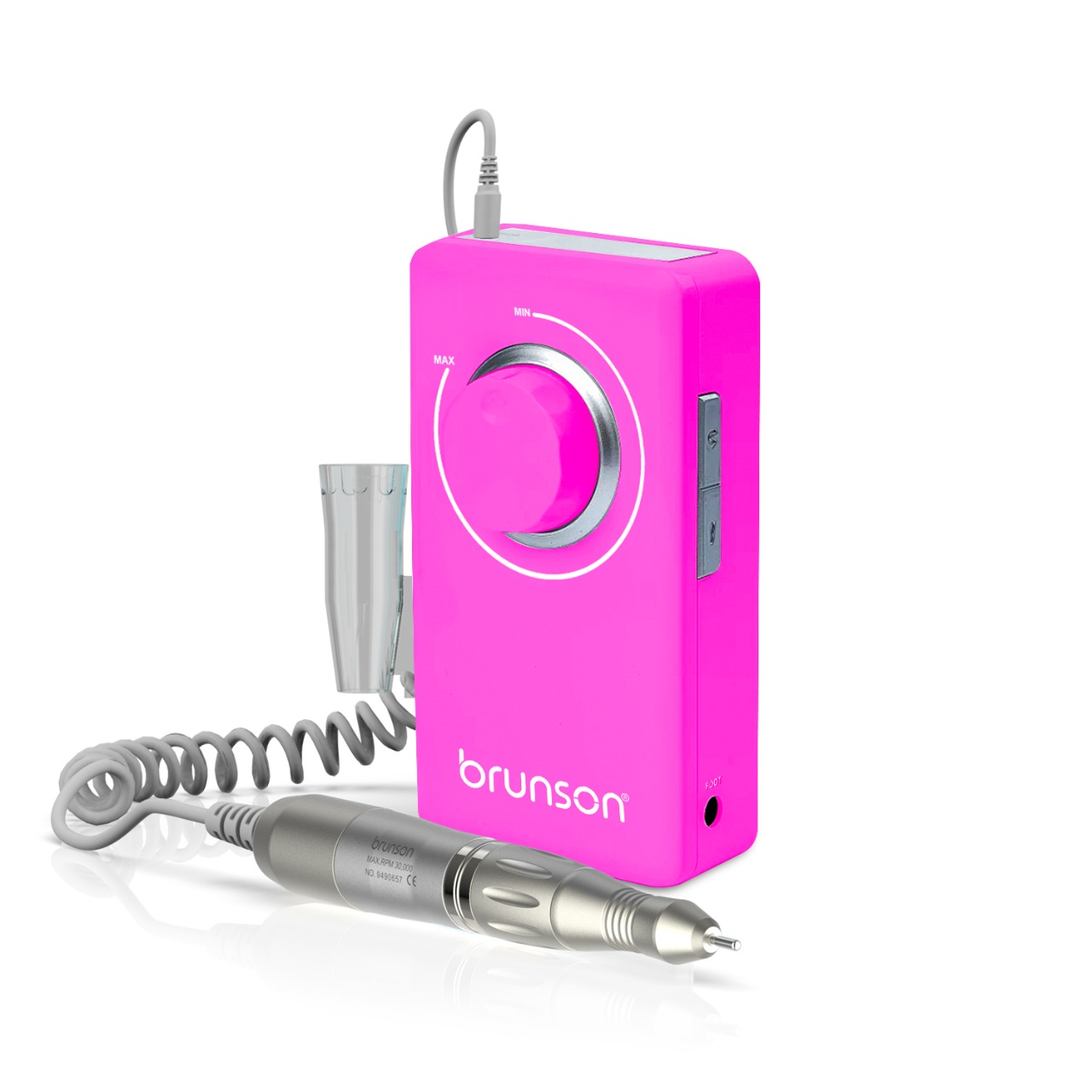 Brunson-Portable Mobility-Nail-Drill-Machine-Hot Pink-Brunson