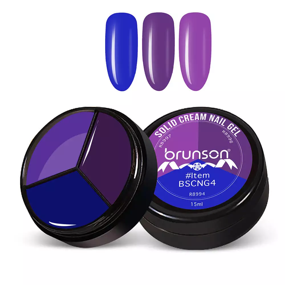 3 Colors Solid Cream Nail Gel | UV Gel Cream Gel | Brunson