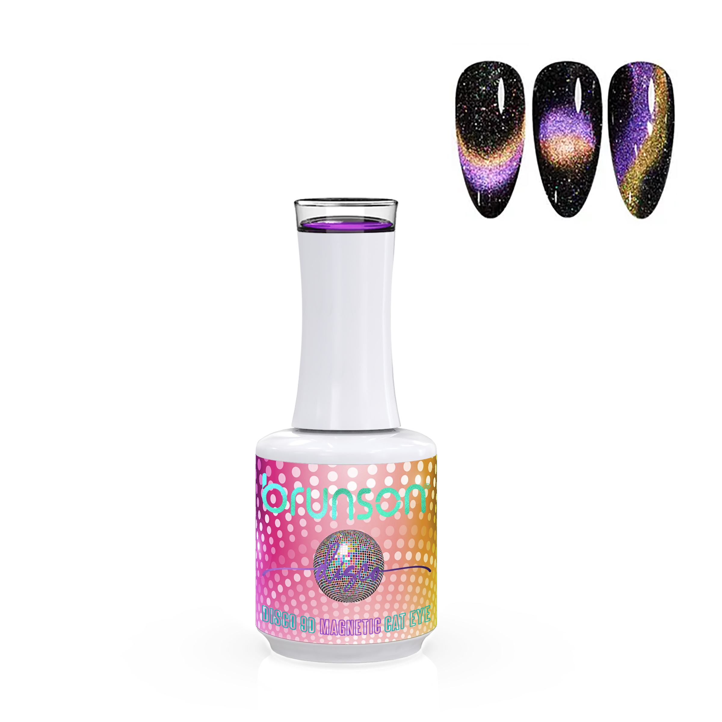 Disco 9D Magnetic Cat Eye Gel Polish B9DD11