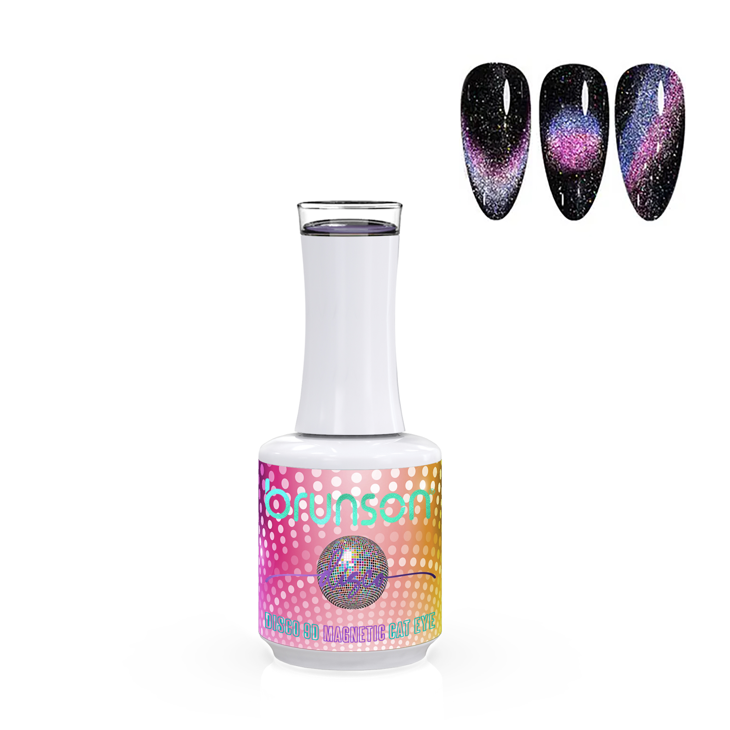 Disco 9D Magnetic Cat Eye Gel Polish B9DD03