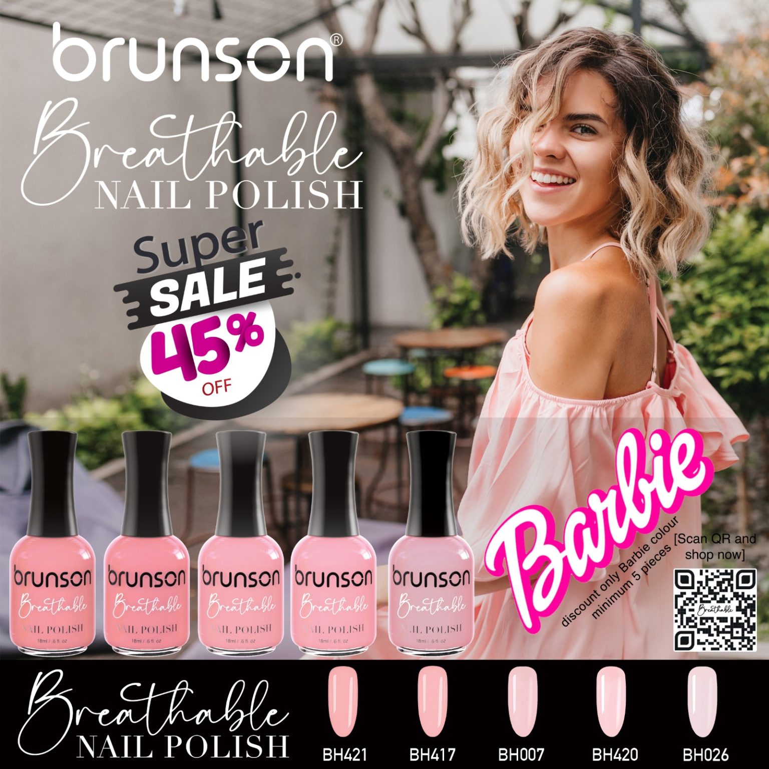 Breathable Nail Polish Halal Wudu Friendly Nail Polish Brunson