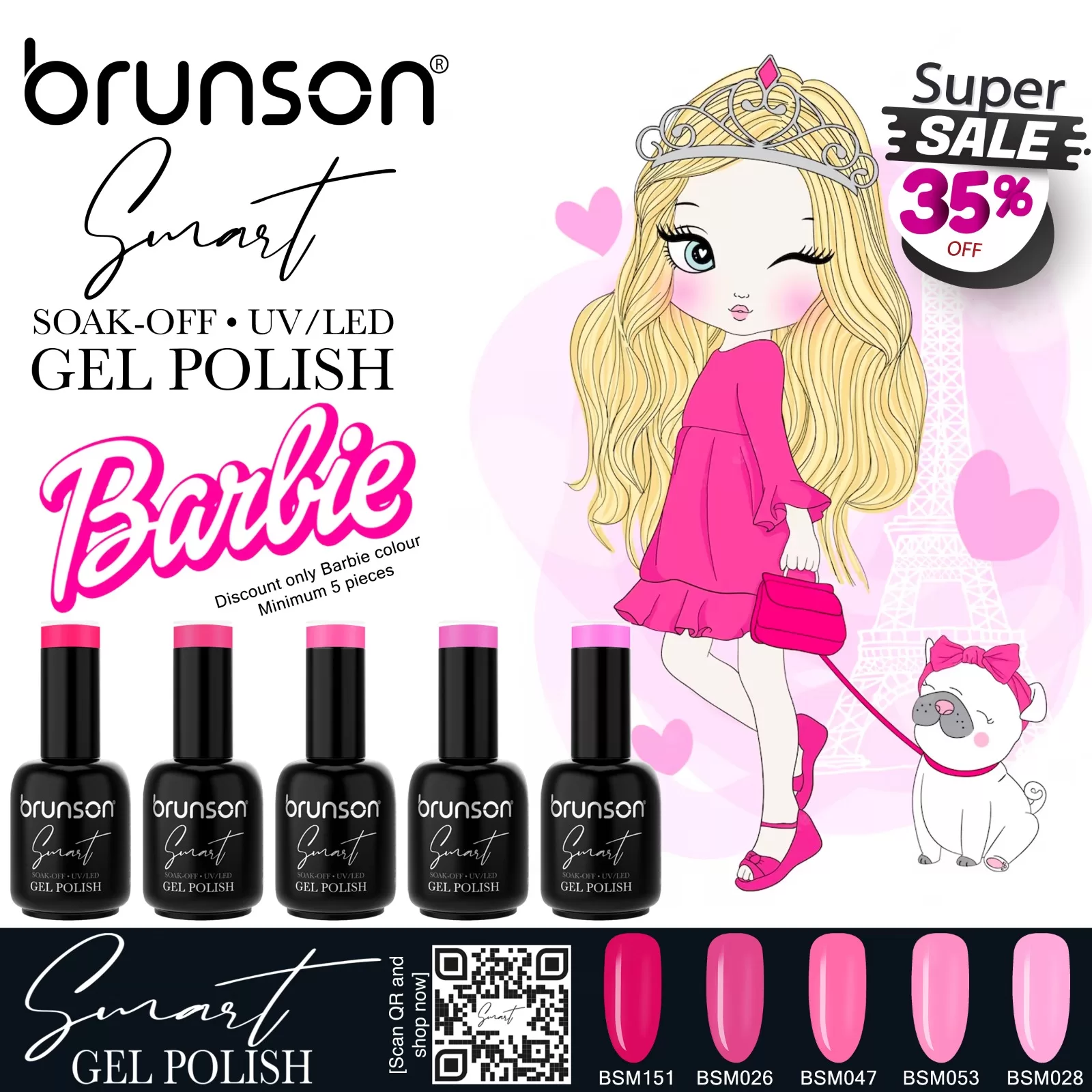 Barbie Nail Polish Set