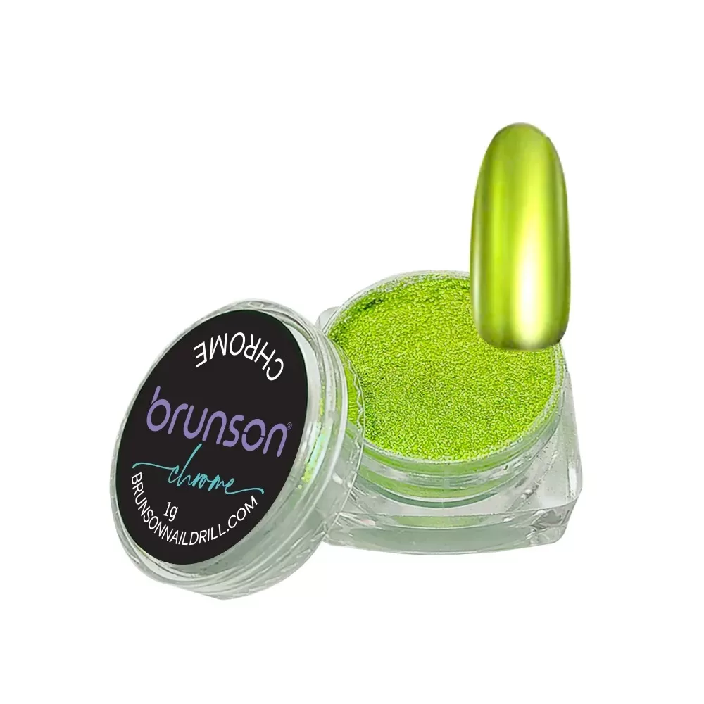 Metallic Chrome Nail Powder Green