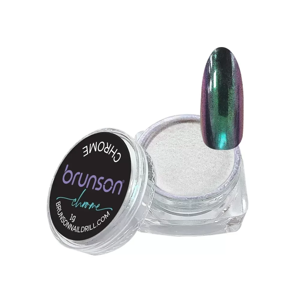 Chrome Nail Powder Aura Pink Green NH-05S