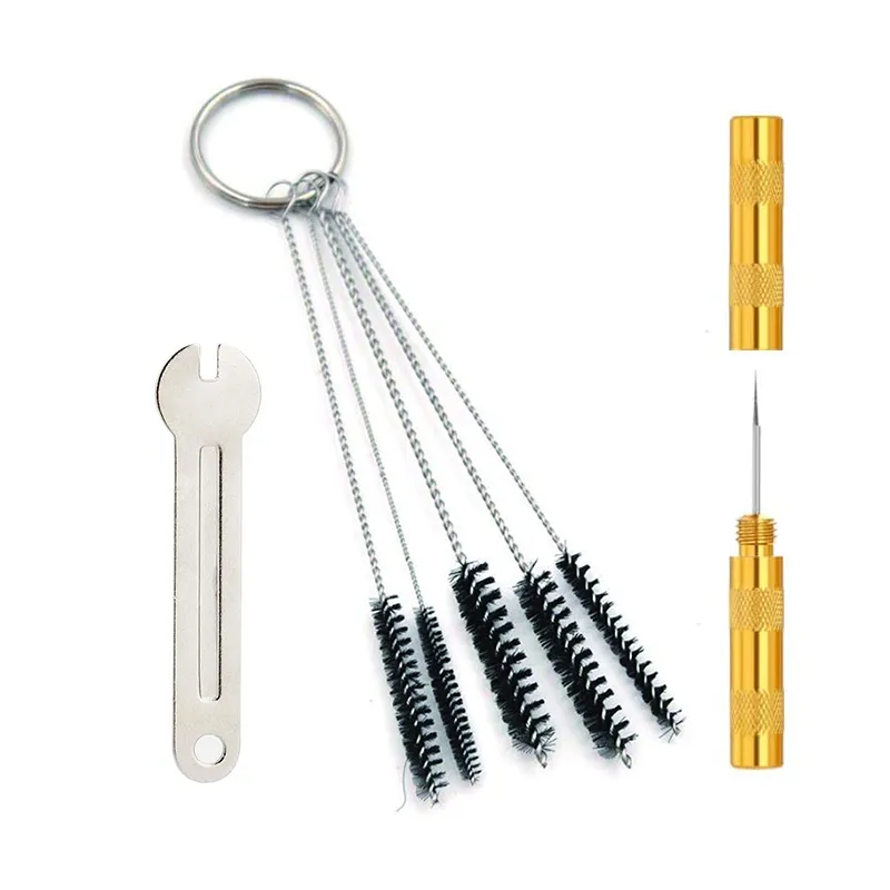 Airbrush Needle Brush Set Spray Nozzle Cleaning Repairing Tools Mini  Cleaner Kit