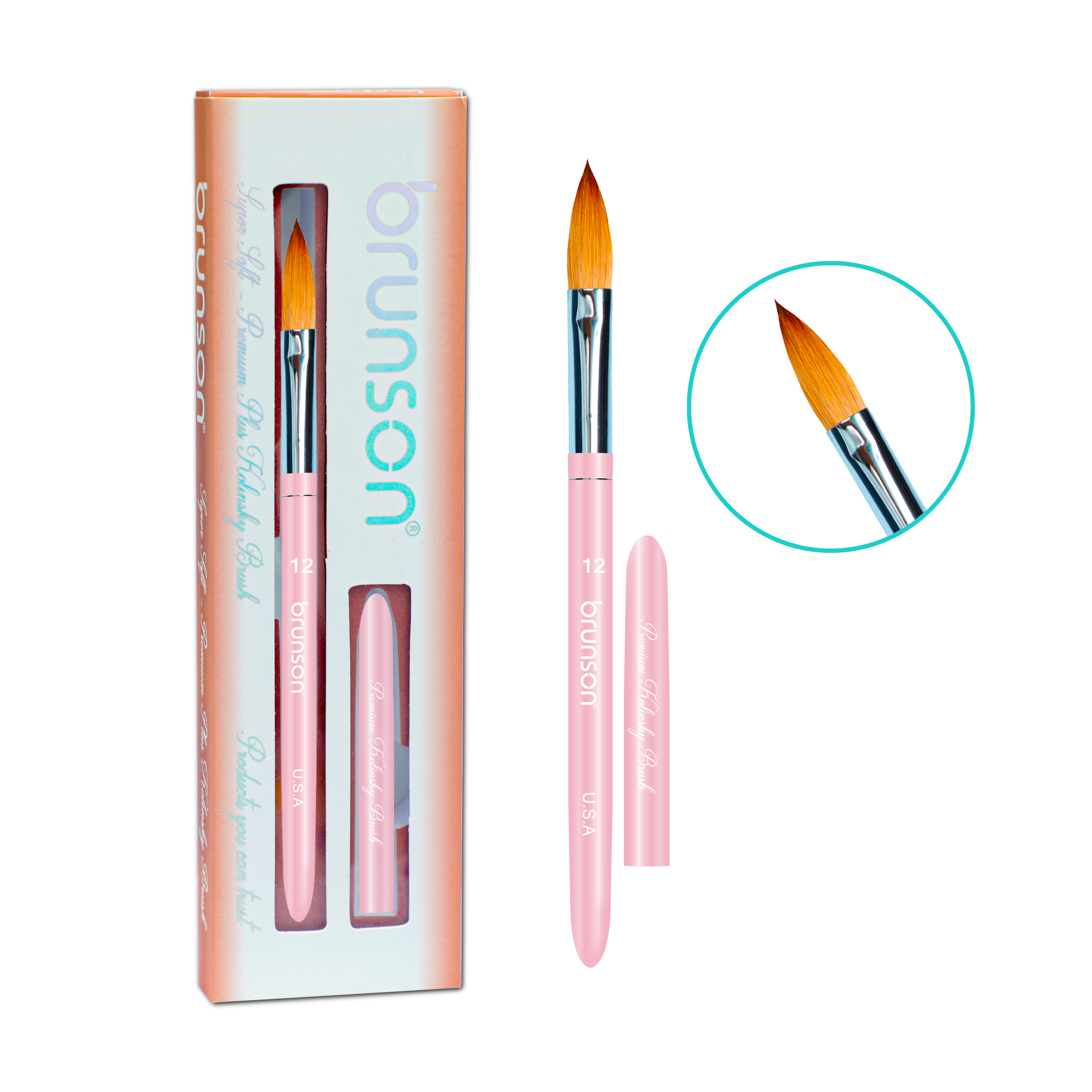 Premium Plus Kolinsky 3D Acrylic Nail Brush