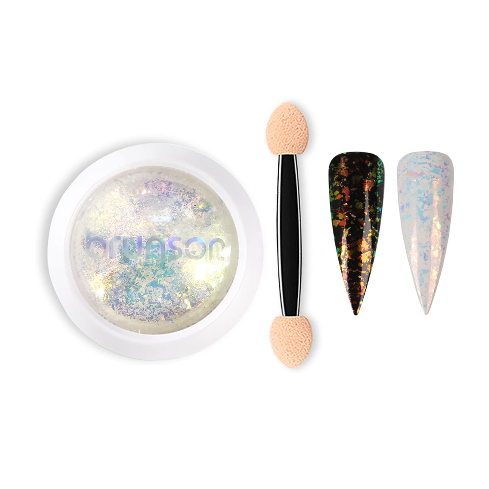 Nail Art Chrome Flakes With Brush BC-06L