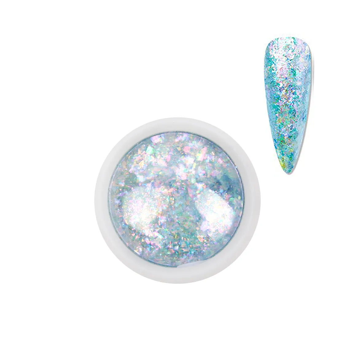 Nail Art Glass Glitter Flakes BGF08