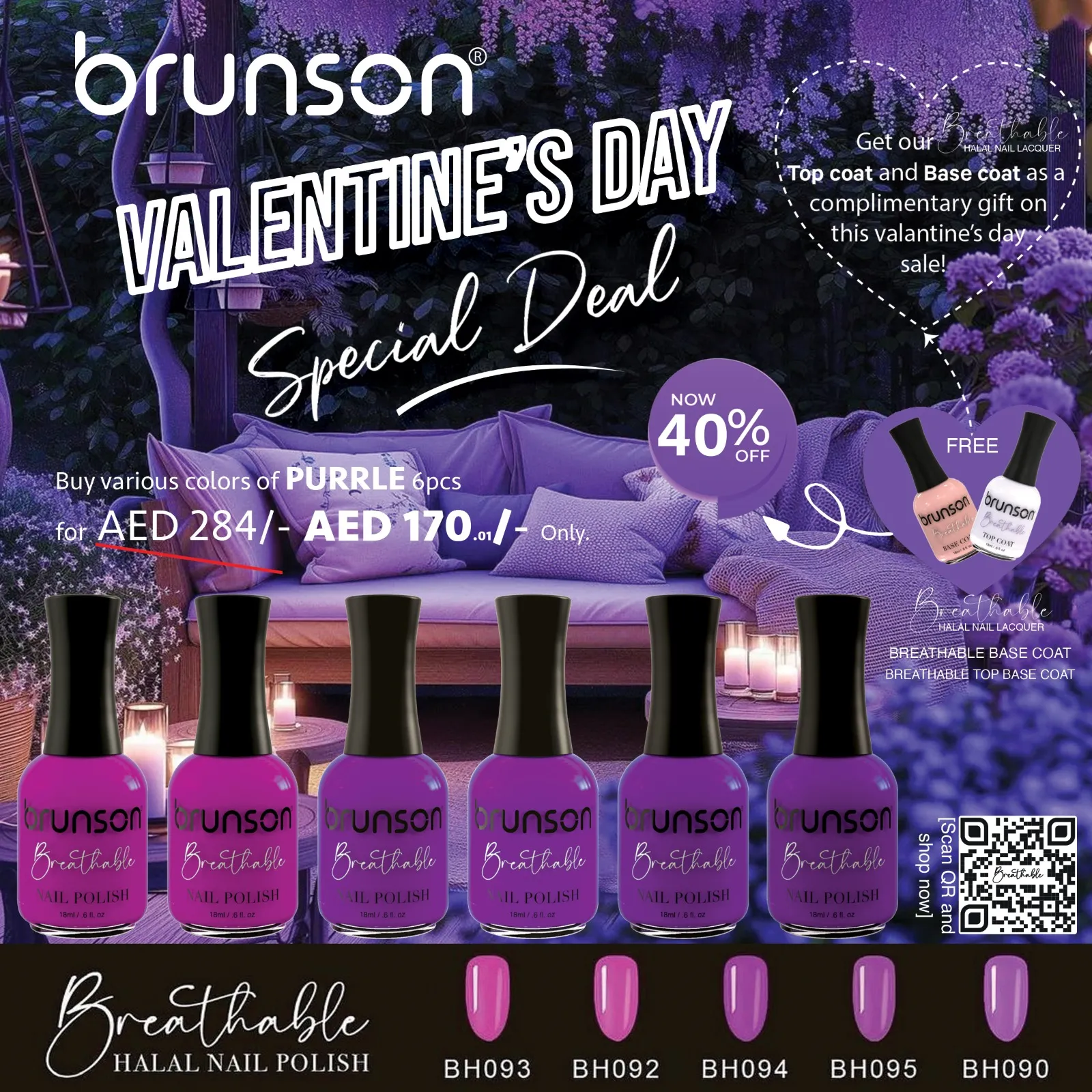 Breathable valentines day offer