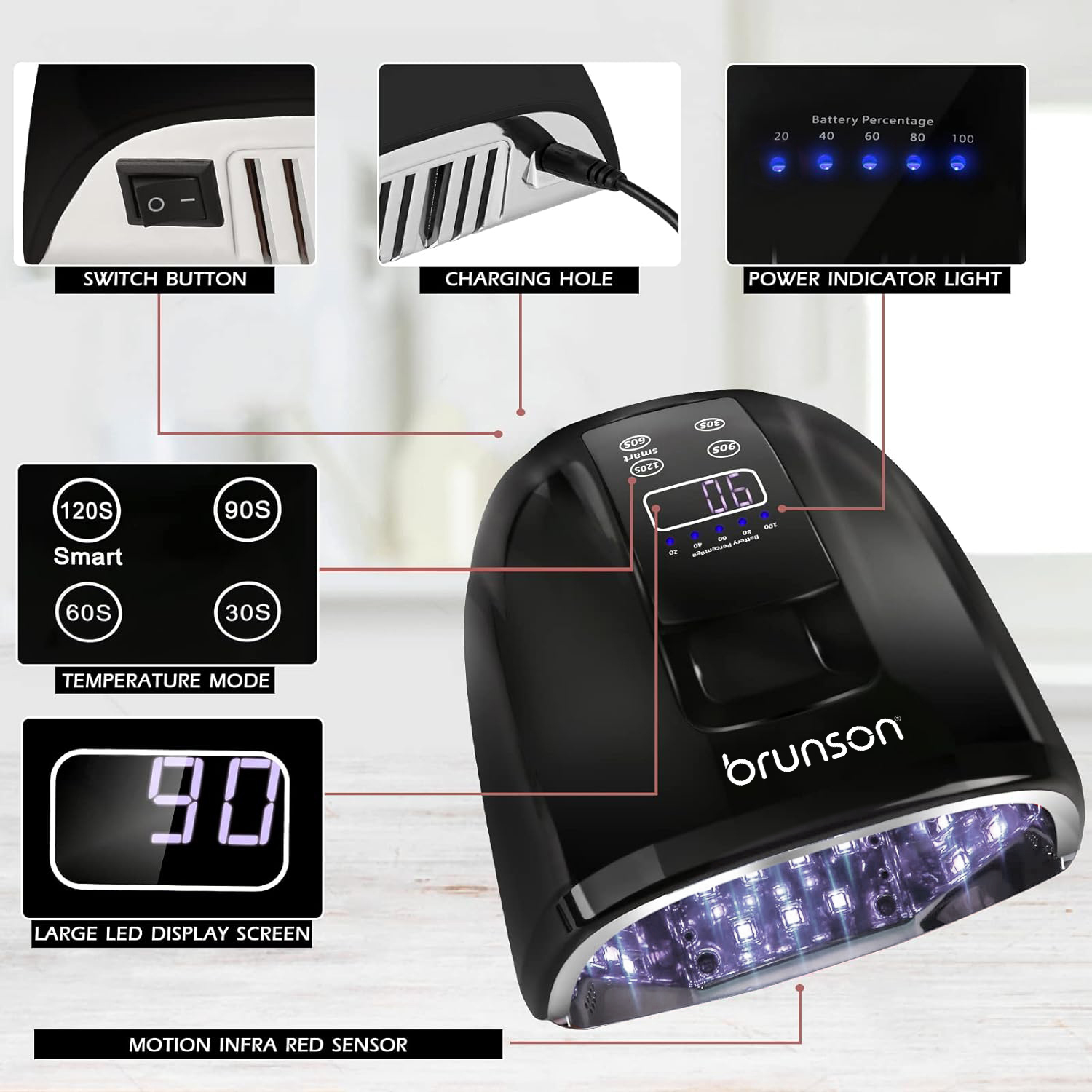 Portable UV Lamp-Black