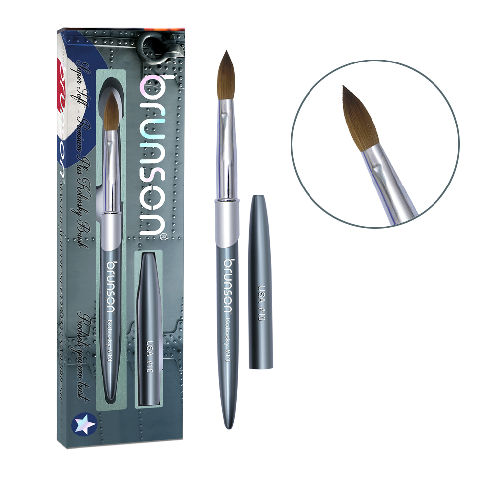 Premium Plus Kolinsky Acrylic Brush Grey-Size 10