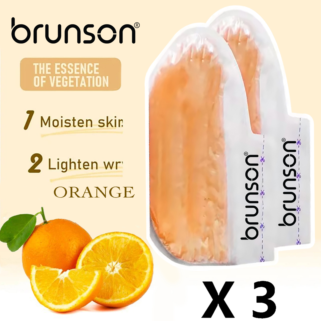 Paraffin Wax Foot Mask-Orange