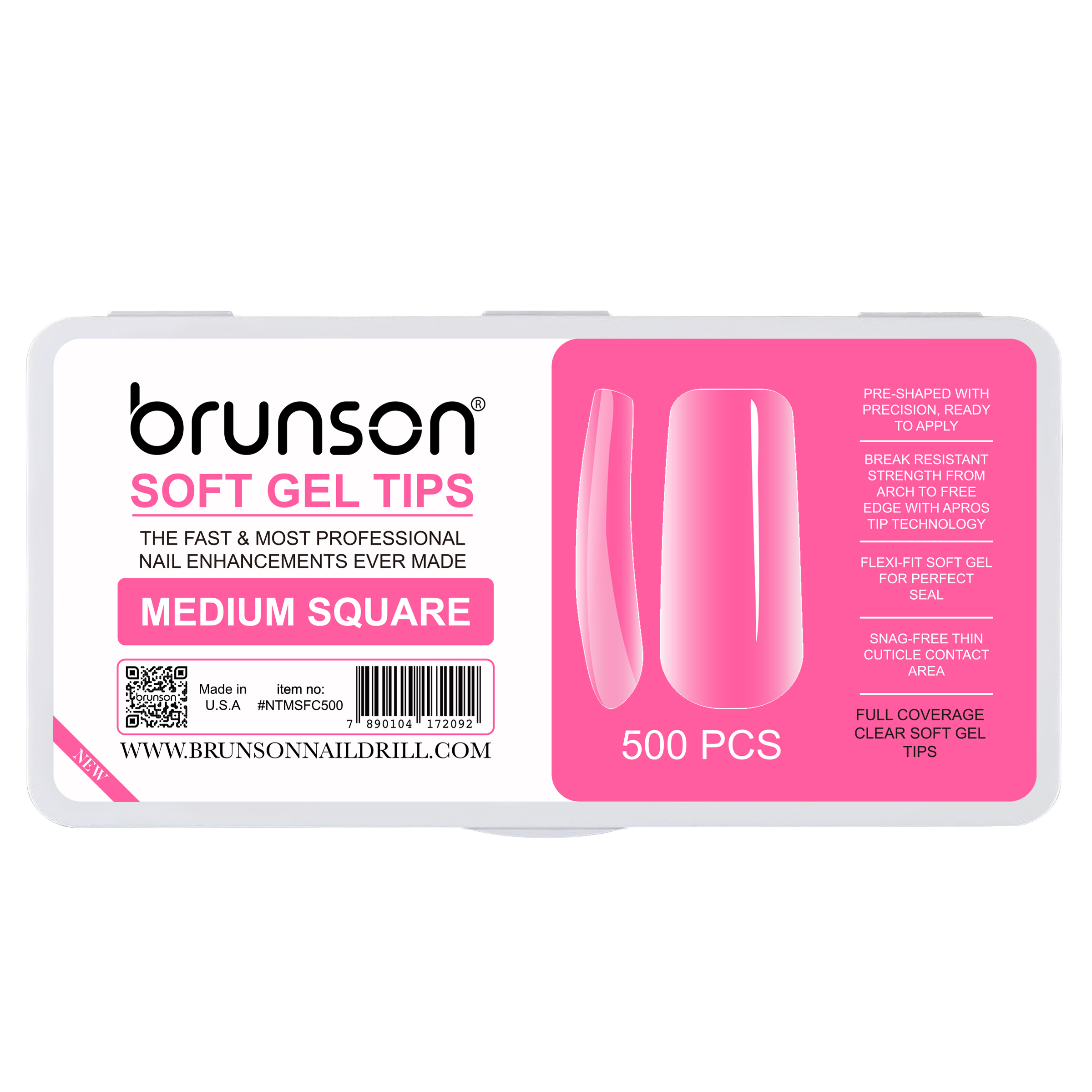 Square Shape Soft Gel Nail Tips