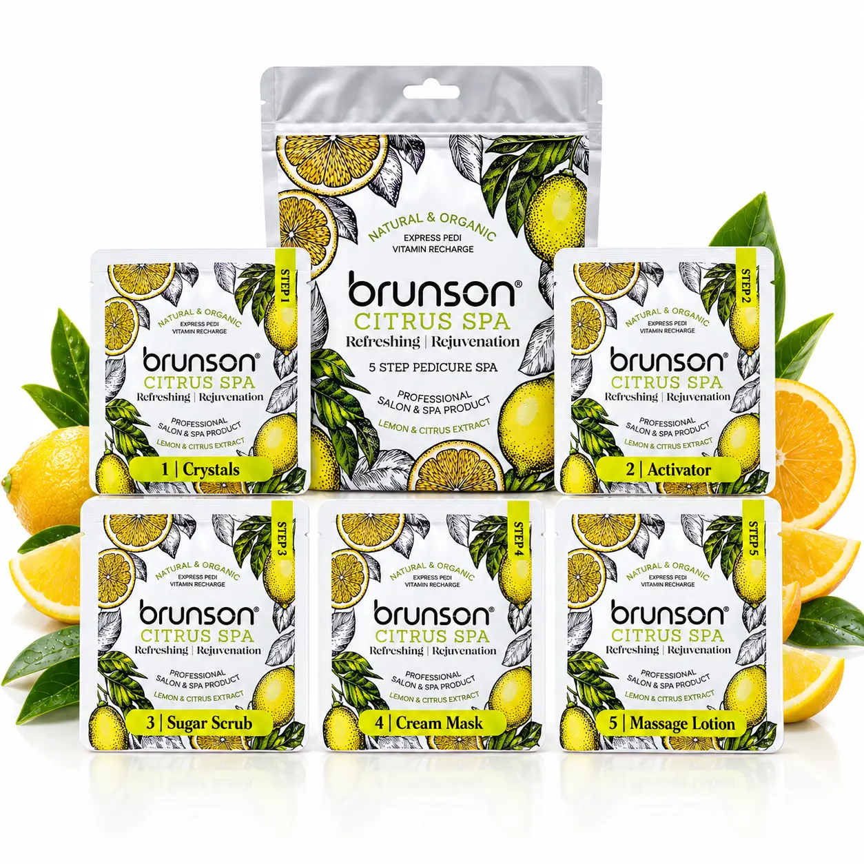 5-Step Citrus Pedicure Spa Kit