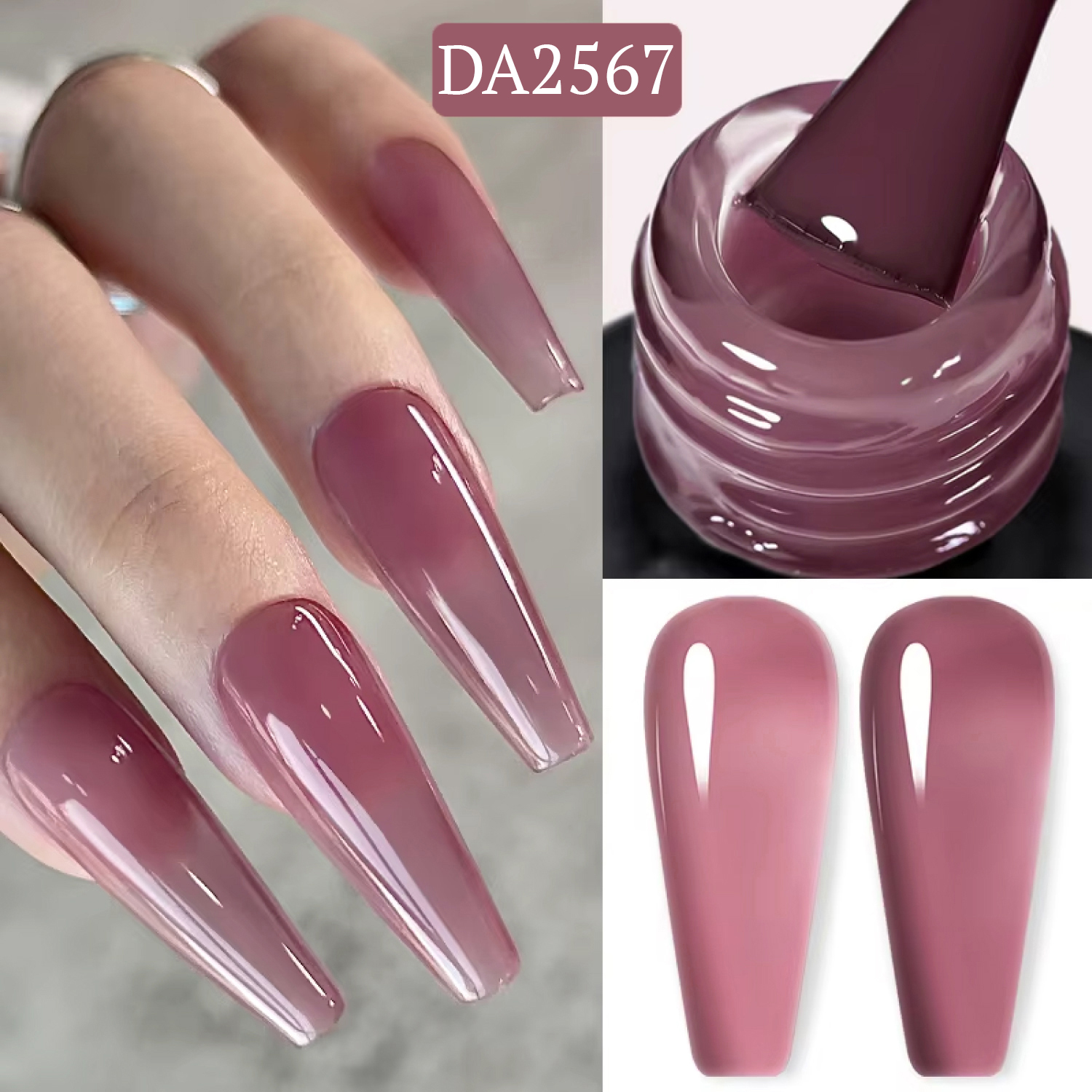 Transparent gel polish