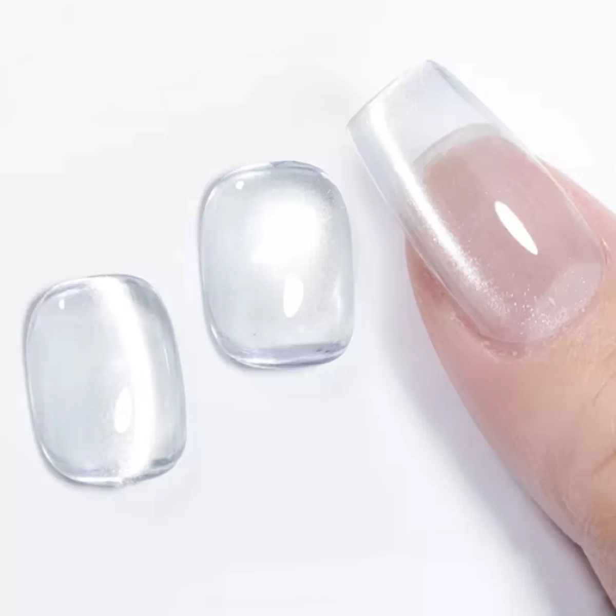 Silver Cat Eye Top Gel