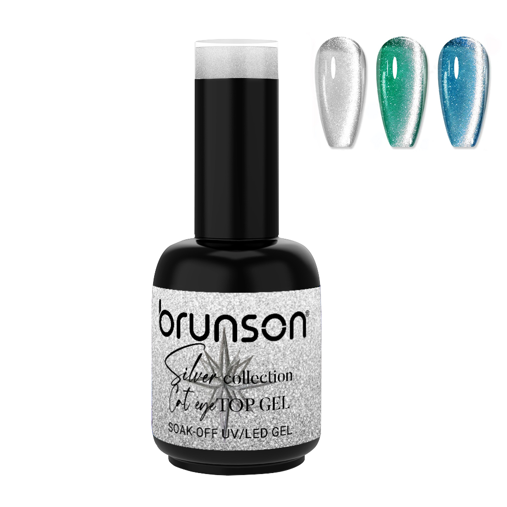 Silver Cat Eye Top Gel BSCTG02