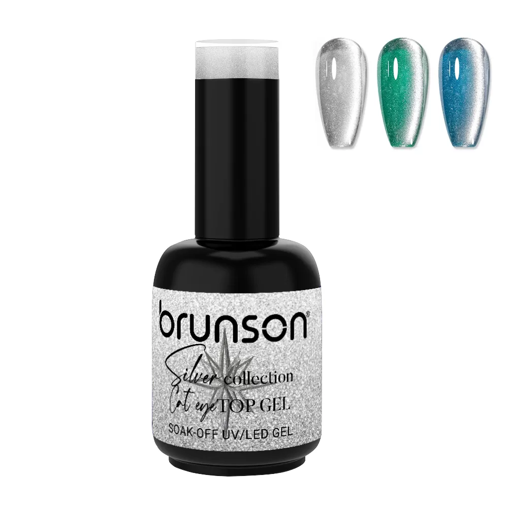 Silver Cat Eye Top Gel BSCTG03