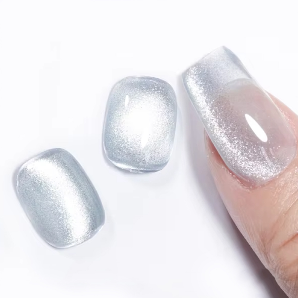 Silver Cat Eye Top Gel BSCTG03