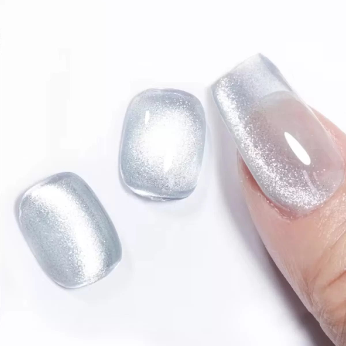 Silver Cat Eye Top Gel BSCTG03