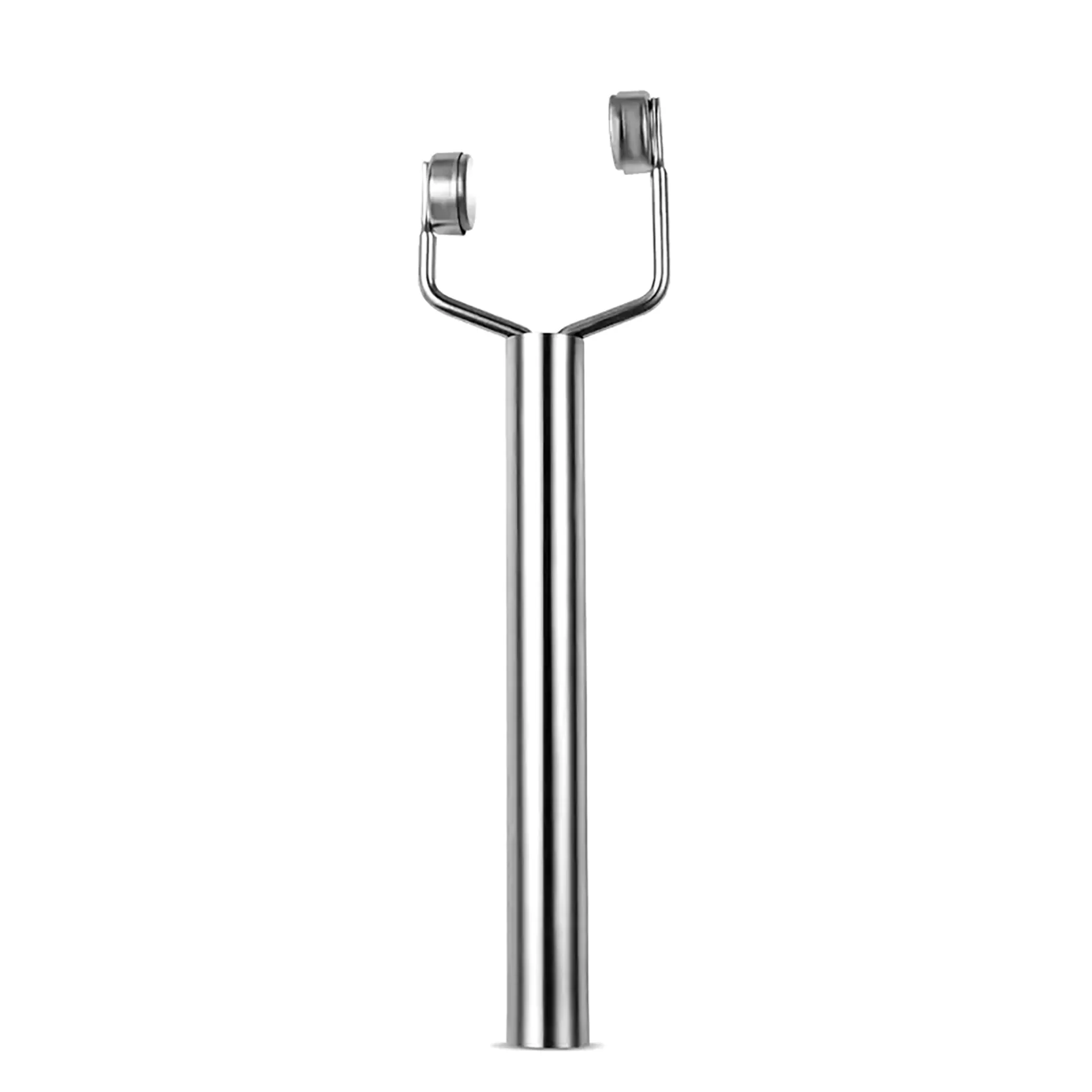 Y-Shaped Double Head Cat Magnet - Silver
