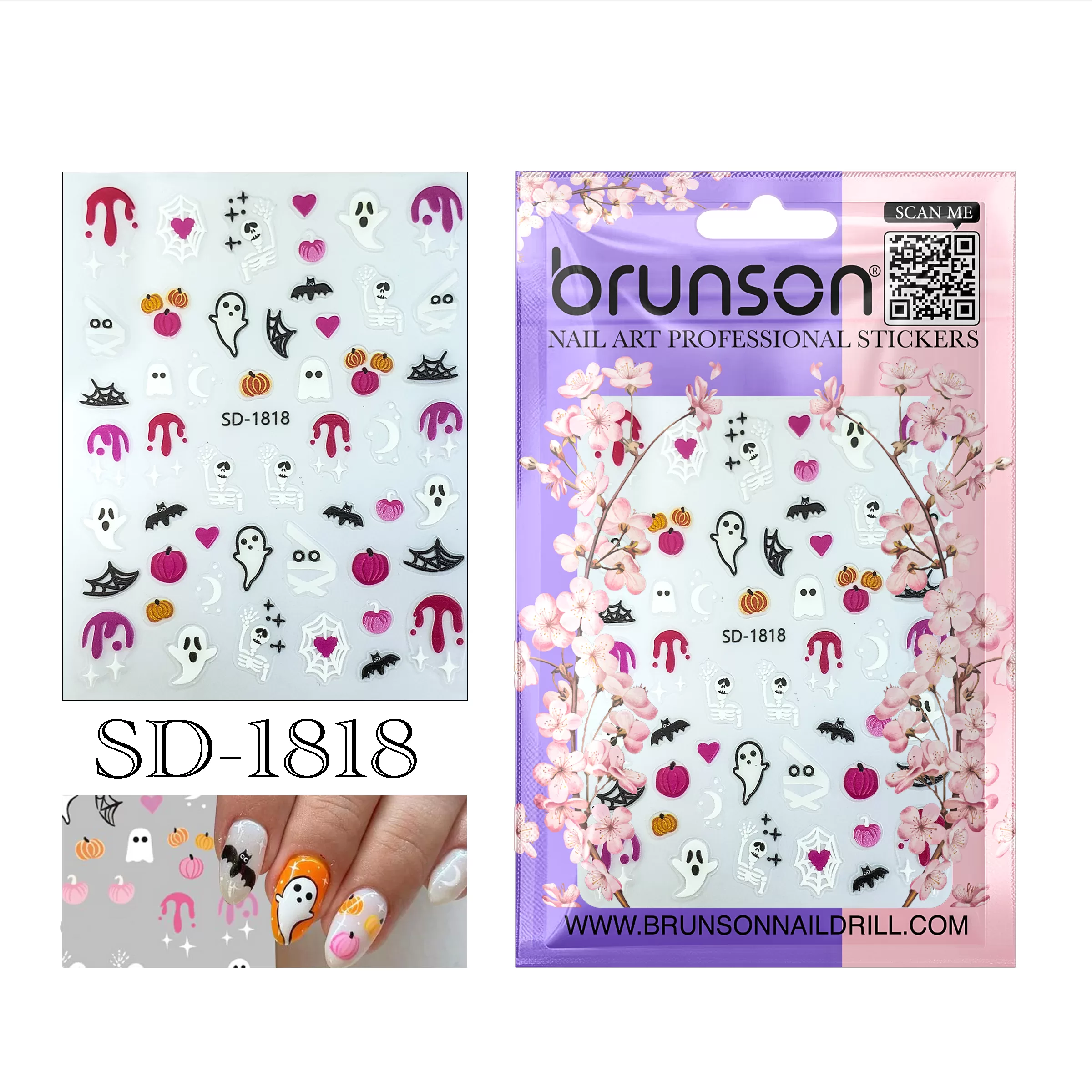 Halloween Nail Art Sticker SD-1818