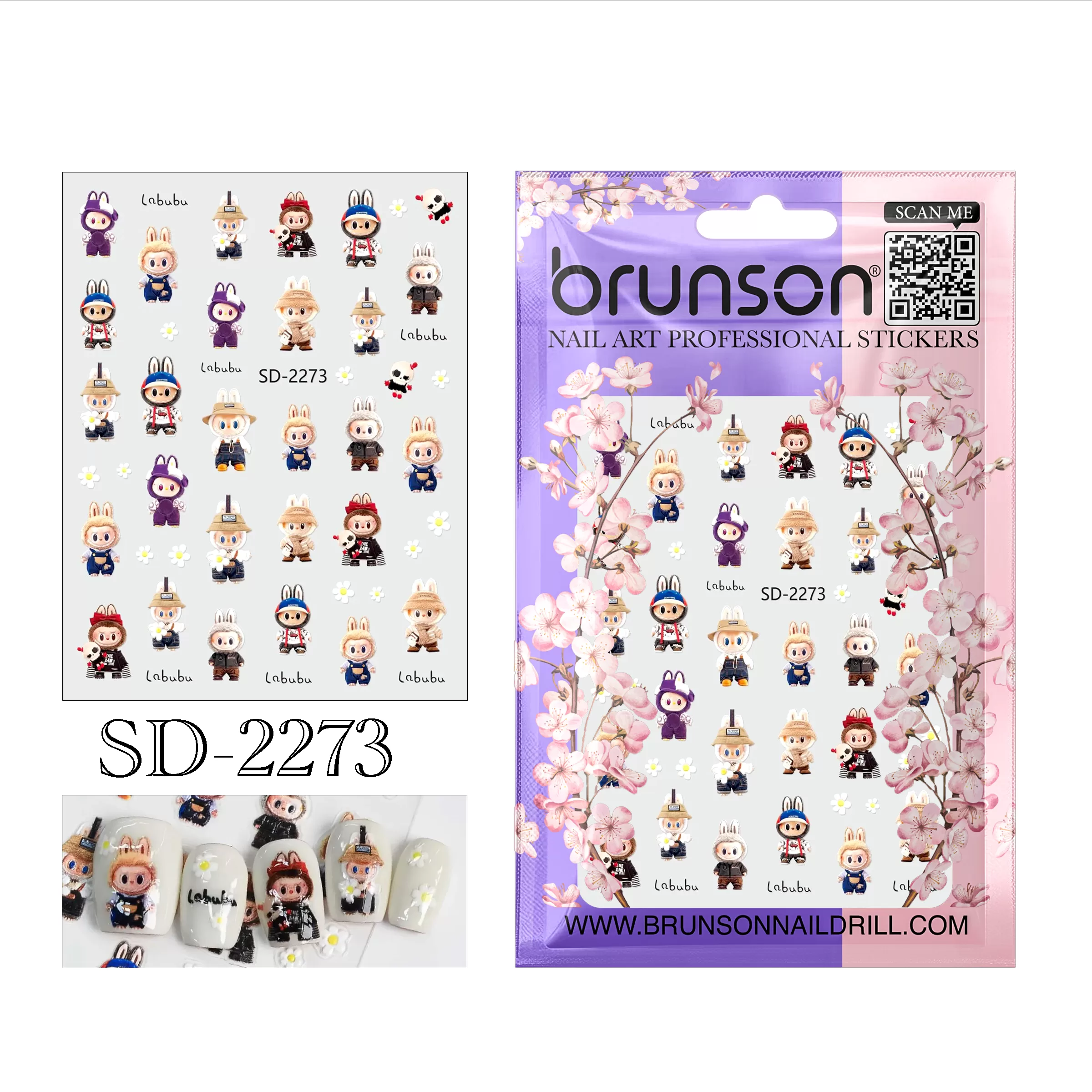 Labubu Nail Art Sticker SD-2273