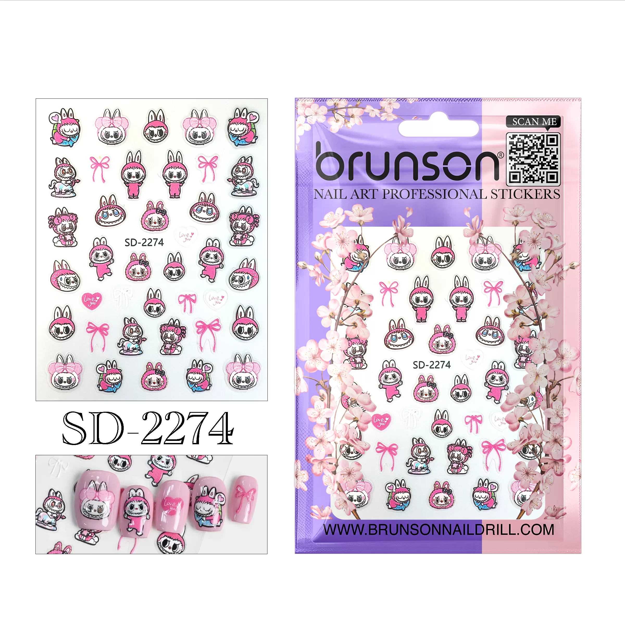 Labubu Nail Art Sticker SD-2274
