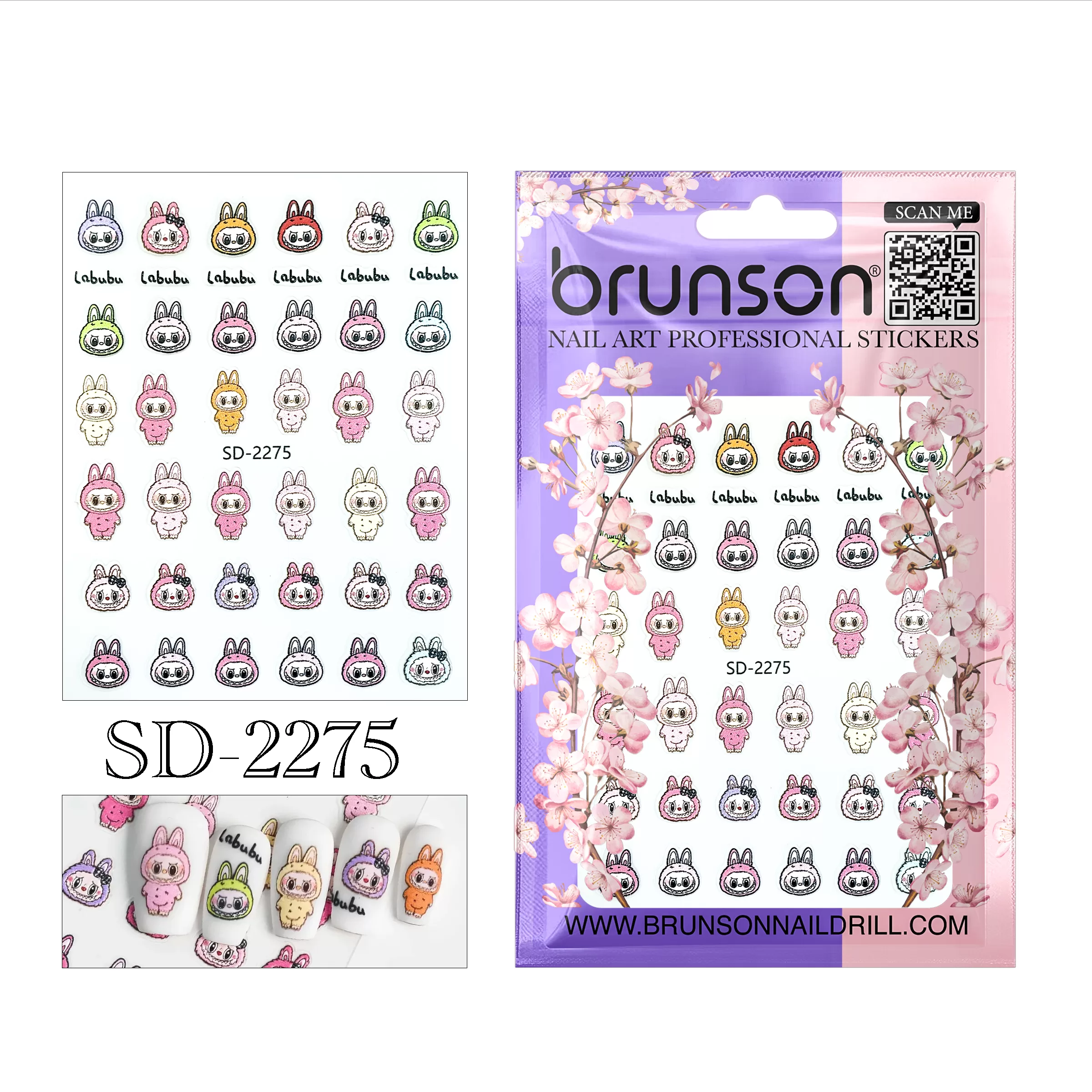 Labubu Nail Art Sticker SD-2275