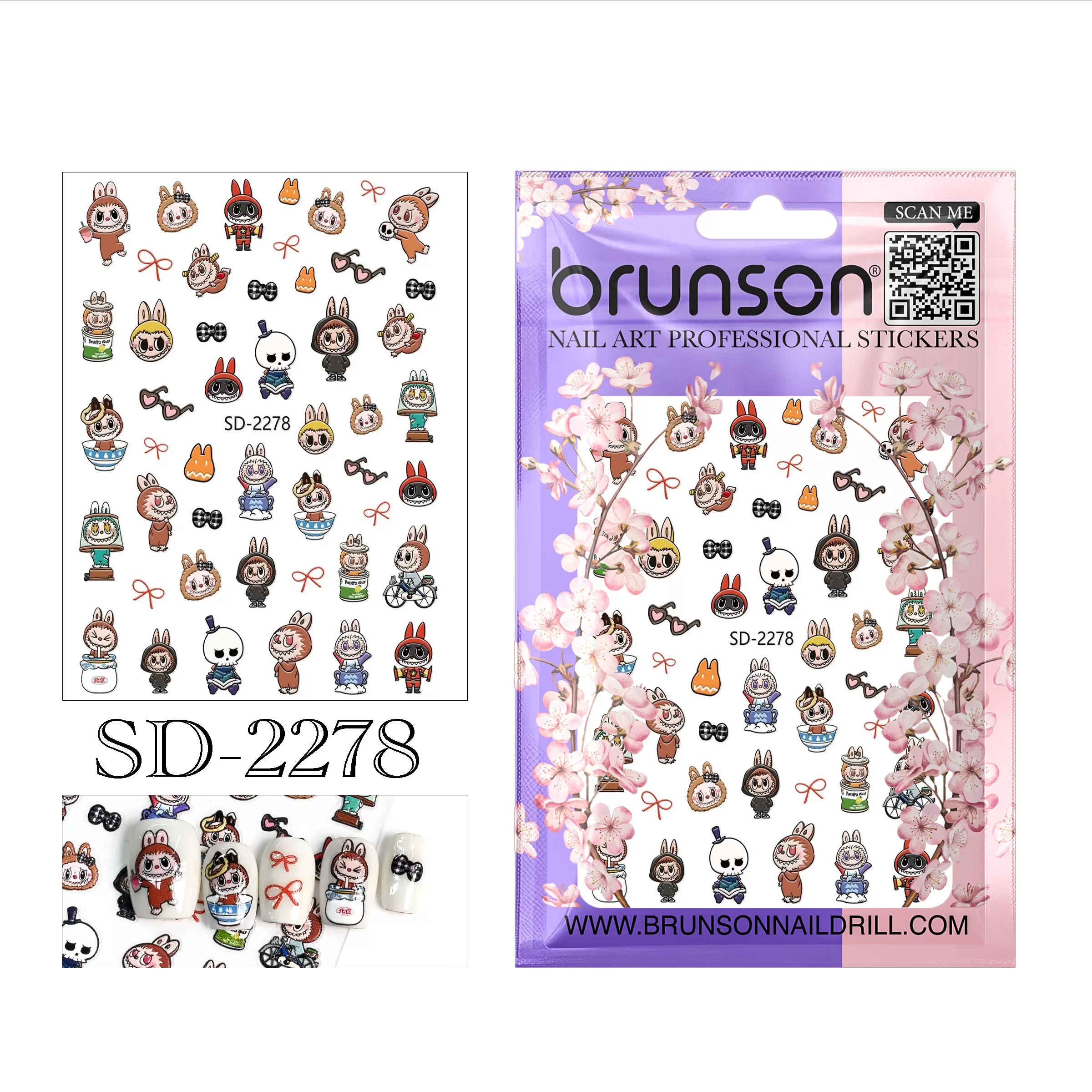 Labubu Nail Art Sticker SD-2478