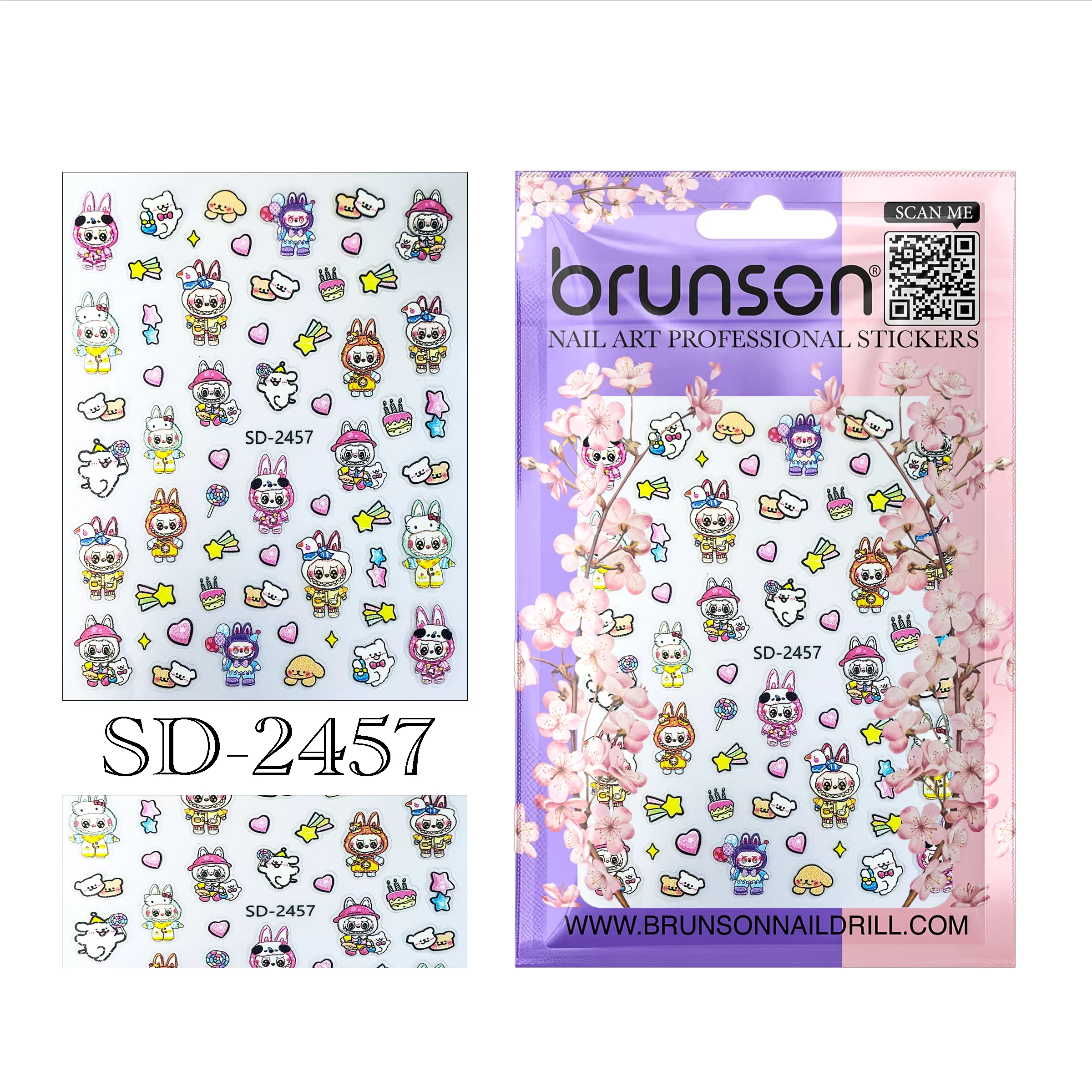 Labubu Nail Art Sticker SD-2457