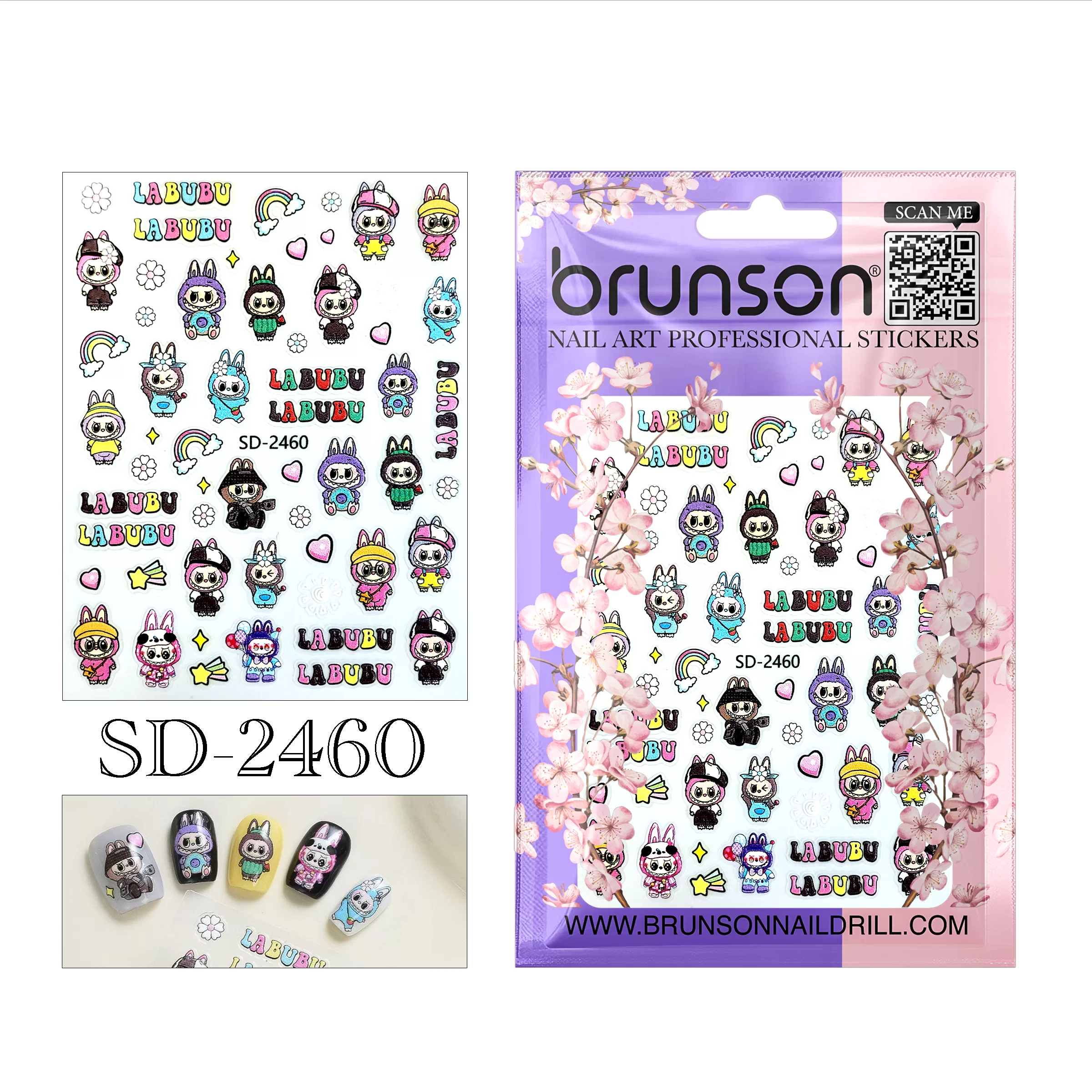 Labubu Nail Art Sticker SD-2460
