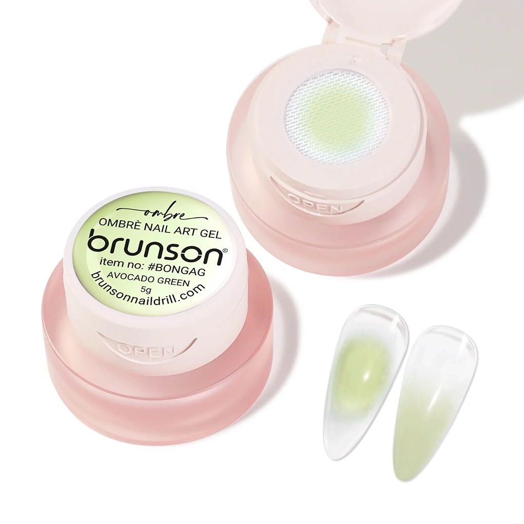 Avocado Green Ombre Nail Art Gel