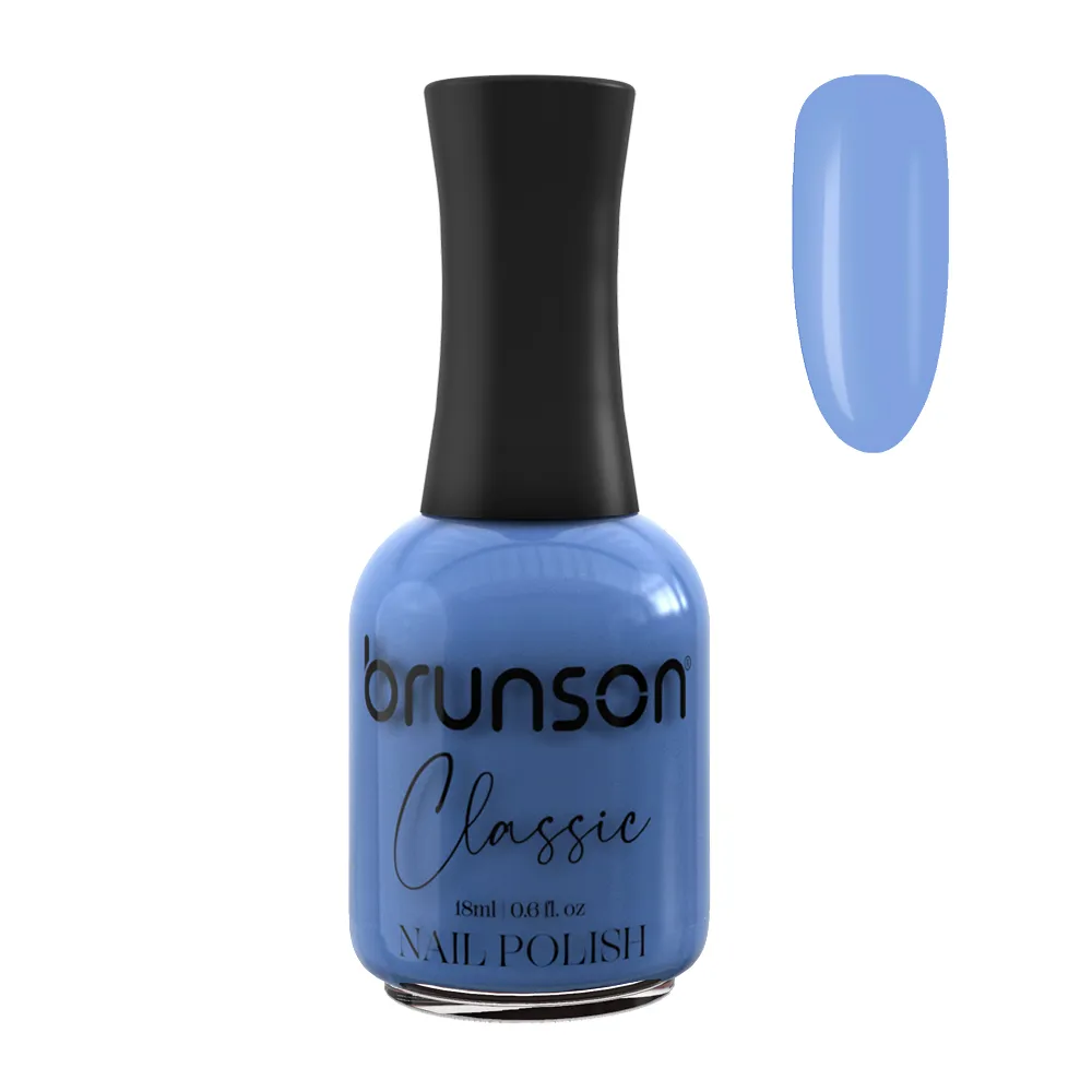 Fashionable Classic Nail Polish | Blue Nail Polish Shade - Brunson