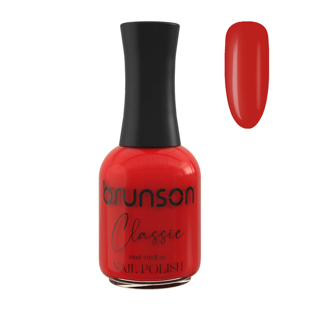 classic-nail-polish-BCP186 Orange Red - Rouge Classic Nail Polish