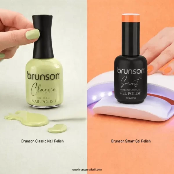 Classic nail polish vs gel polish comparison