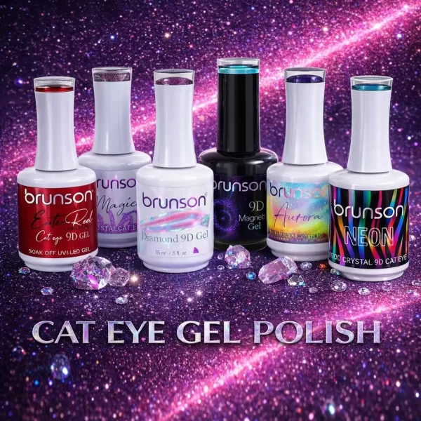 Cat eye gel polish effects