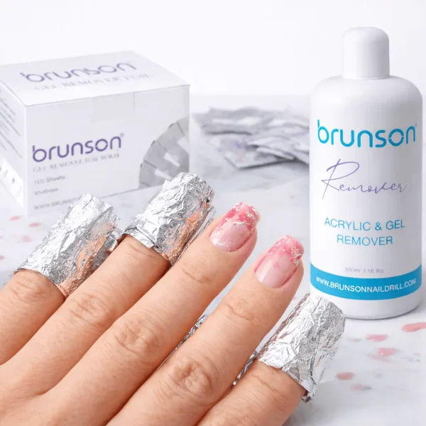 gel removing usi ng foil wraps