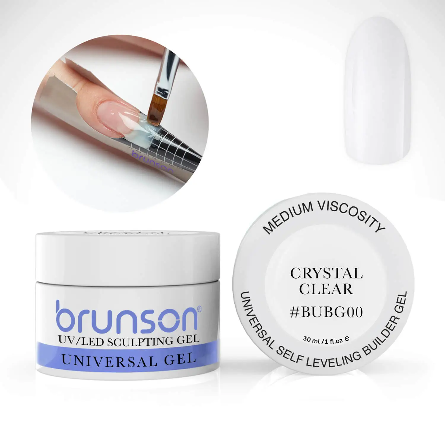 Crystal Clear Universal Sculpting Gel - 30ml | Builder gel in Dubai