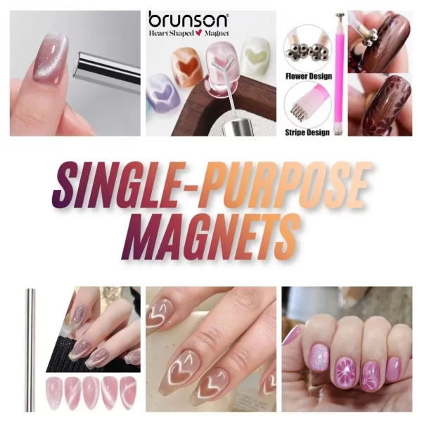 Single-purpose magnetic tool for cat eye nail art