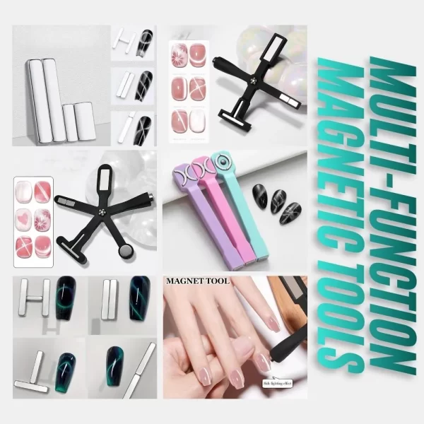 Multi-Function Magnetic Tools for cat-eye nail art