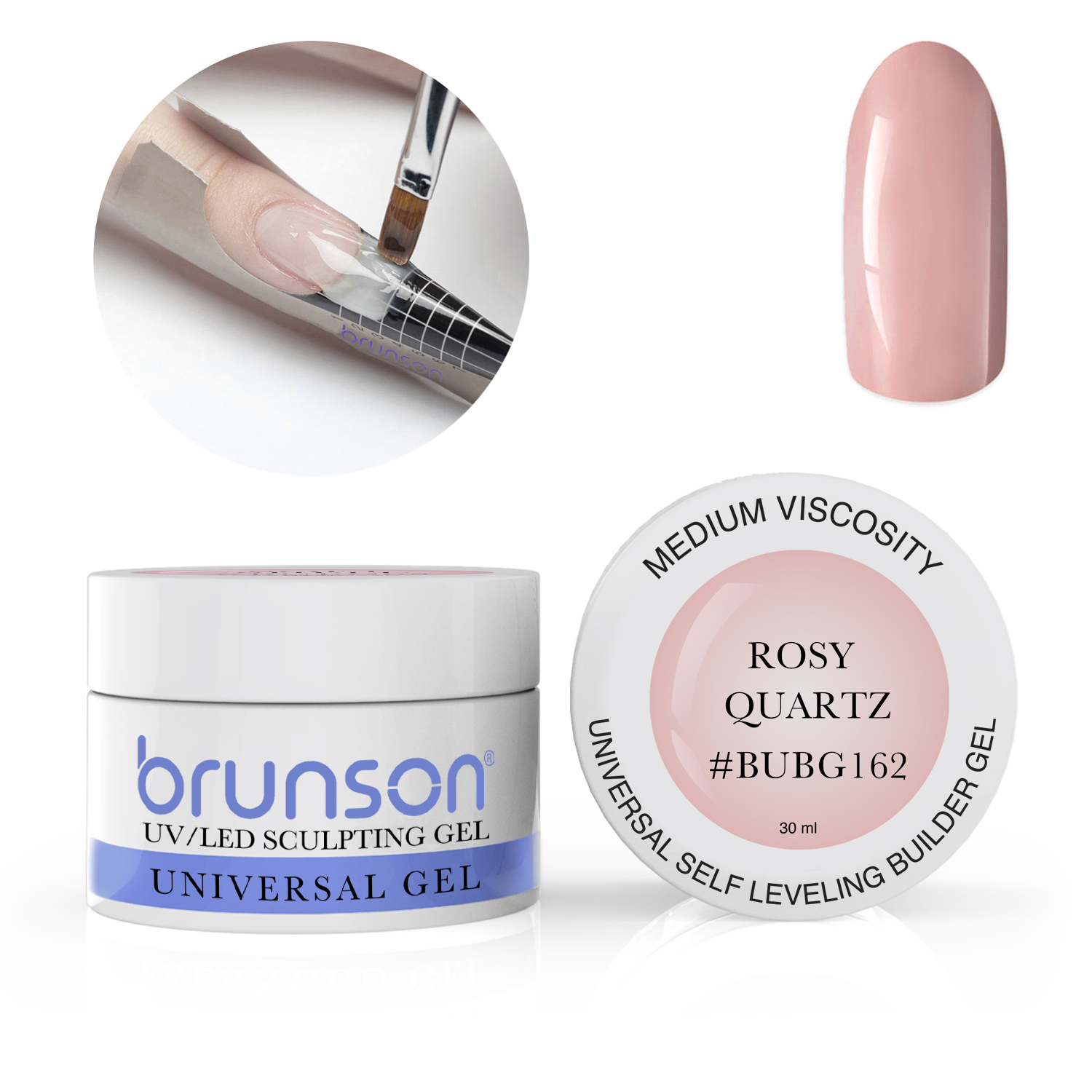 Universal Builder Gel - Rosy Quartz - Brunson